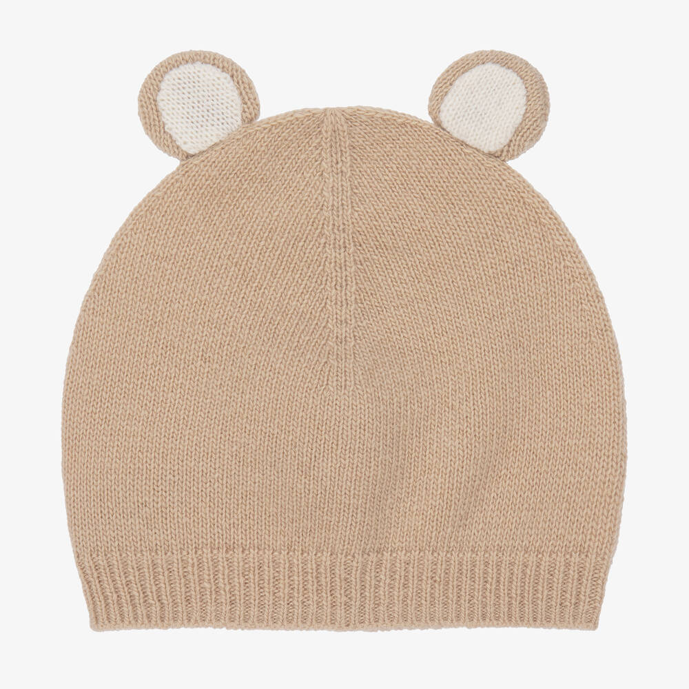 Il Gufo - Бежевая шерстяная шапка Медвежонок | Childrensalon