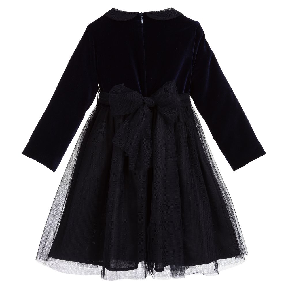 Black velvet dress for baby girl cheap