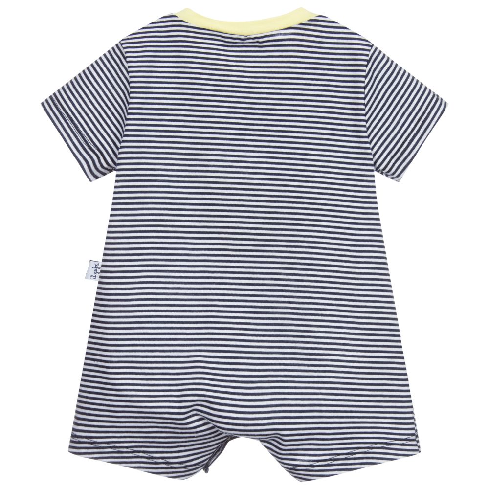 Il Gufo-Хлопковый песочник в синюю полоску для малышей | Childrensalon Outlet