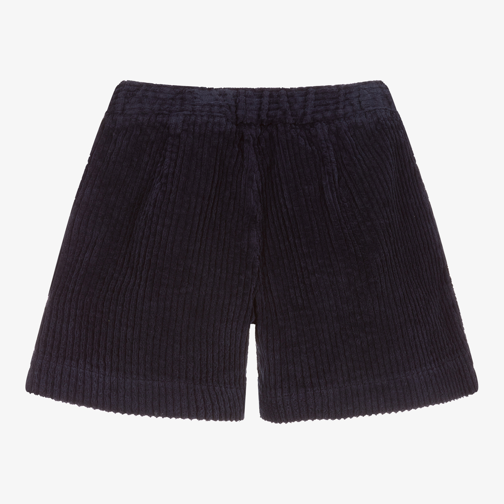 Il Gufo-شورت قطن كوردروي لون كحلي للبنات | Childrensalon Outlet