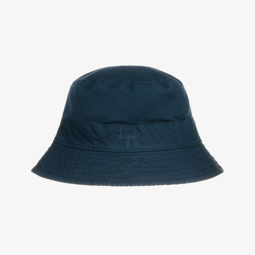 Il Gufo-قبعة قطن لون كحلي للأولاد | Childrensalon Outlet