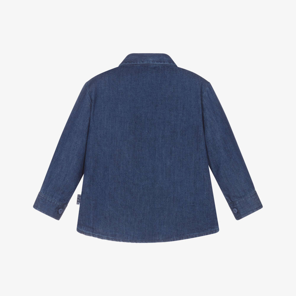 Il Gufo-Blue Denim Shirt | Childrensalon Outlet