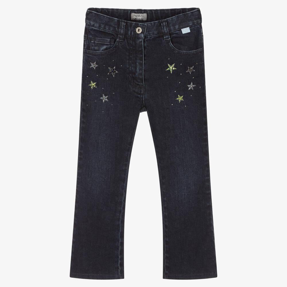 Jeans with white stars clearance