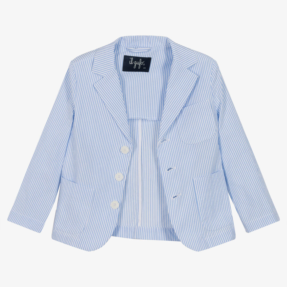 Ladies seersucker clearance blazer