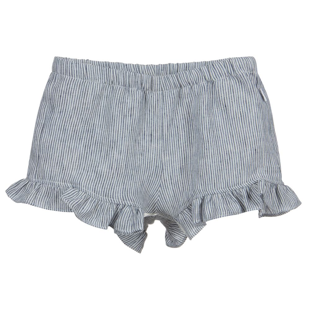 Il Gufo-Льняные шорты в синюю полоску | Childrensalon Outlet