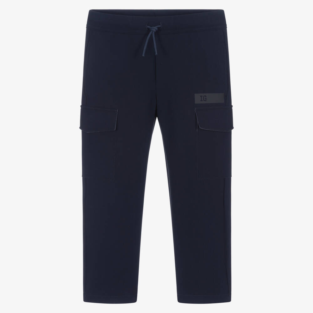 Il Gufo-Blue Tie Waist Trousers | Childrensalon Outlet