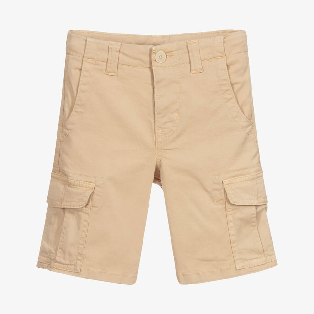 Il Gufo-Boys Beige Cargo Shorts | Childrensalon Outlet