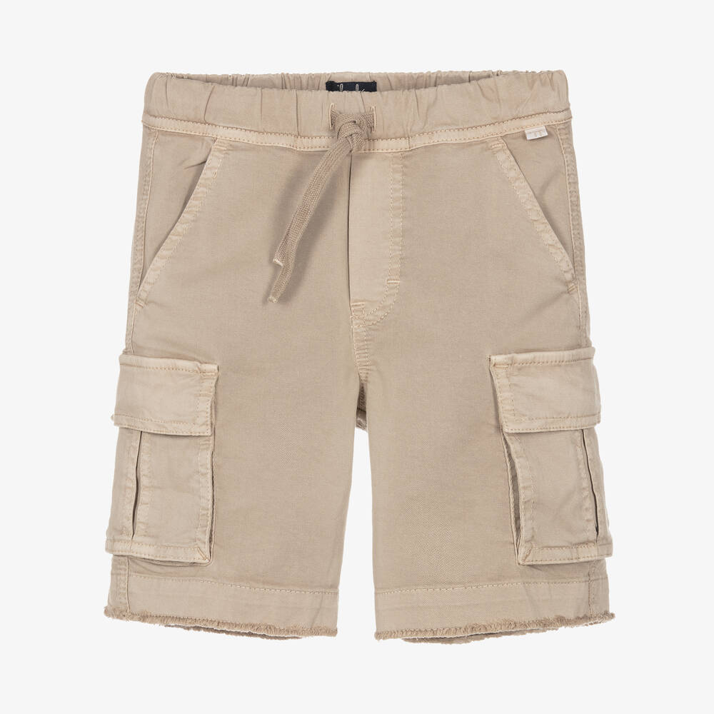 Il Gufo - Boys Beige Cargo Shorts | Childrensalon