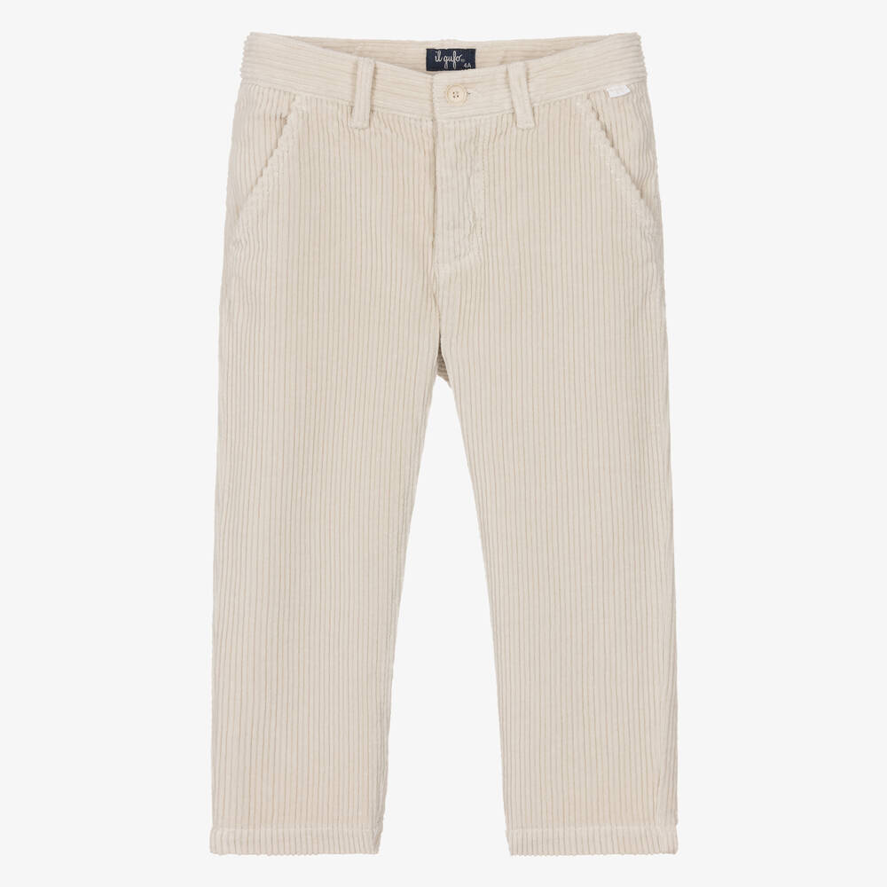 Il Gufo - Pantalon beige velours Garçon | Childrensalon