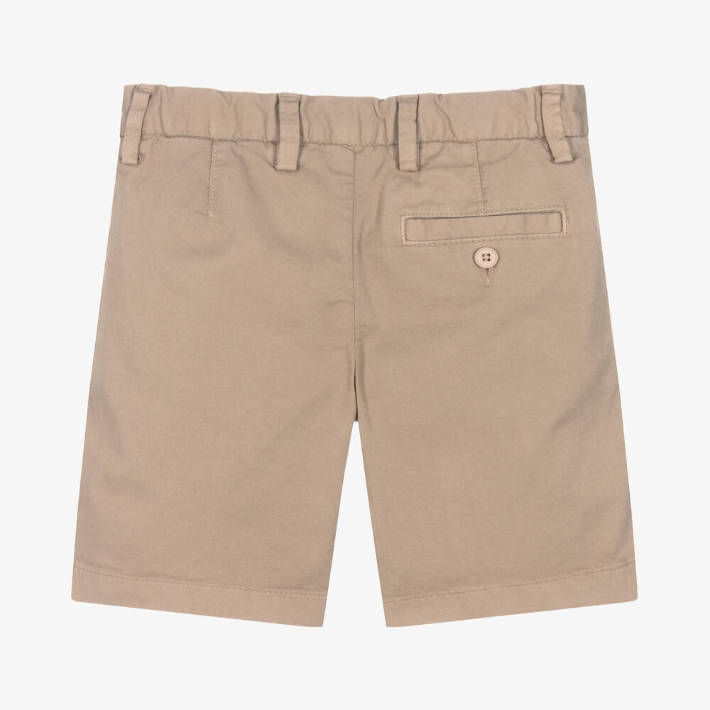 Il Gufo-Бежевые хлопковые шорты-бермуды | Childrensalon Outlet