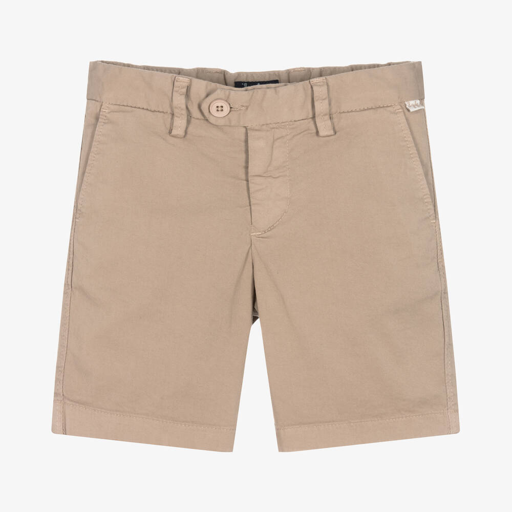 Il Gufo - Boys Beige Cotton Bermuda Shorts | Childrensalon