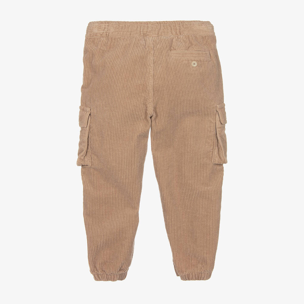 Il Gufo-Boys Beige Cotton Corduroy Trousers | Childrensalon Outlet
