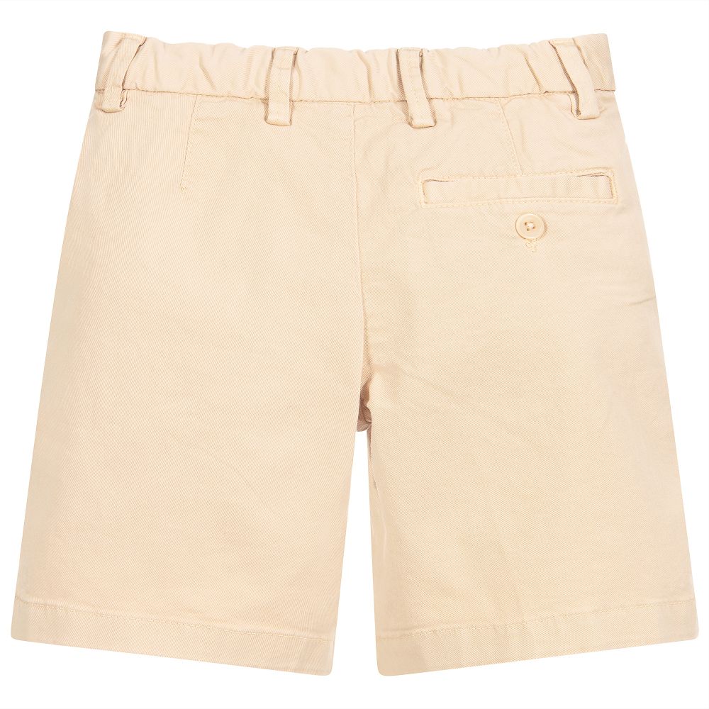 Il Gufo-Boys Beige Cotton Shorts | Childrensalon Outlet