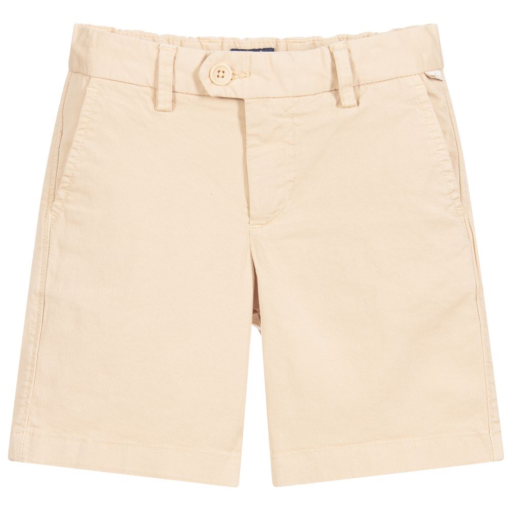 Il Gufo - Boys Beige Cotton Shorts | Childrensalon