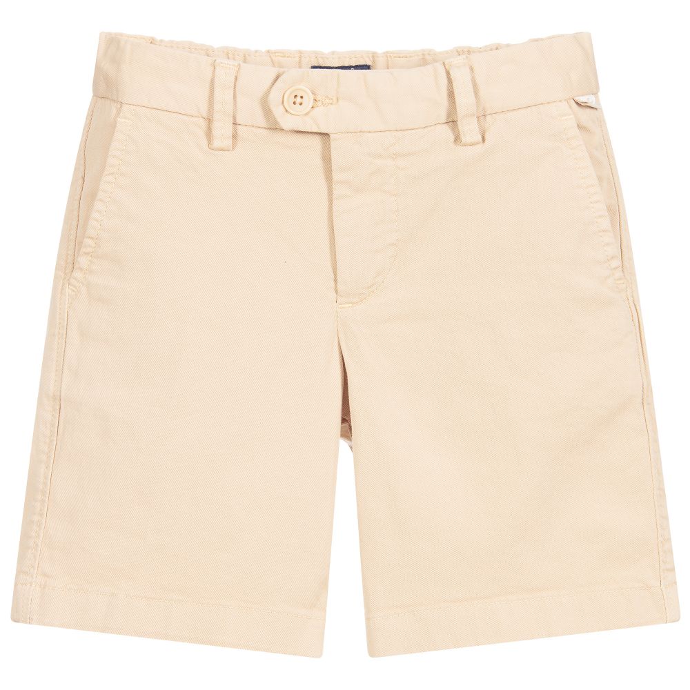 Il Gufo-Boys Beige Cotton Shorts | Childrensalon Outlet