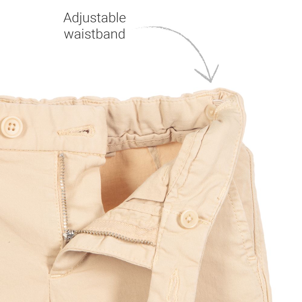 Il Gufo-Boys Beige Cotton Shorts | Childrensalon Outlet