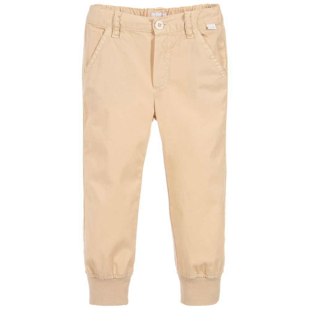 Il Gufo - Boys Beige Cotton Trousers | Childrensalon