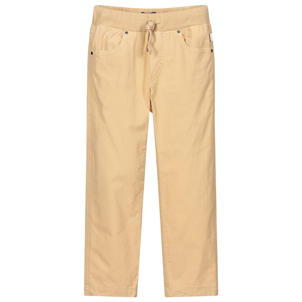 Il Gufo-Boys Beige Cotton Trousers | Childrensalon Outlet