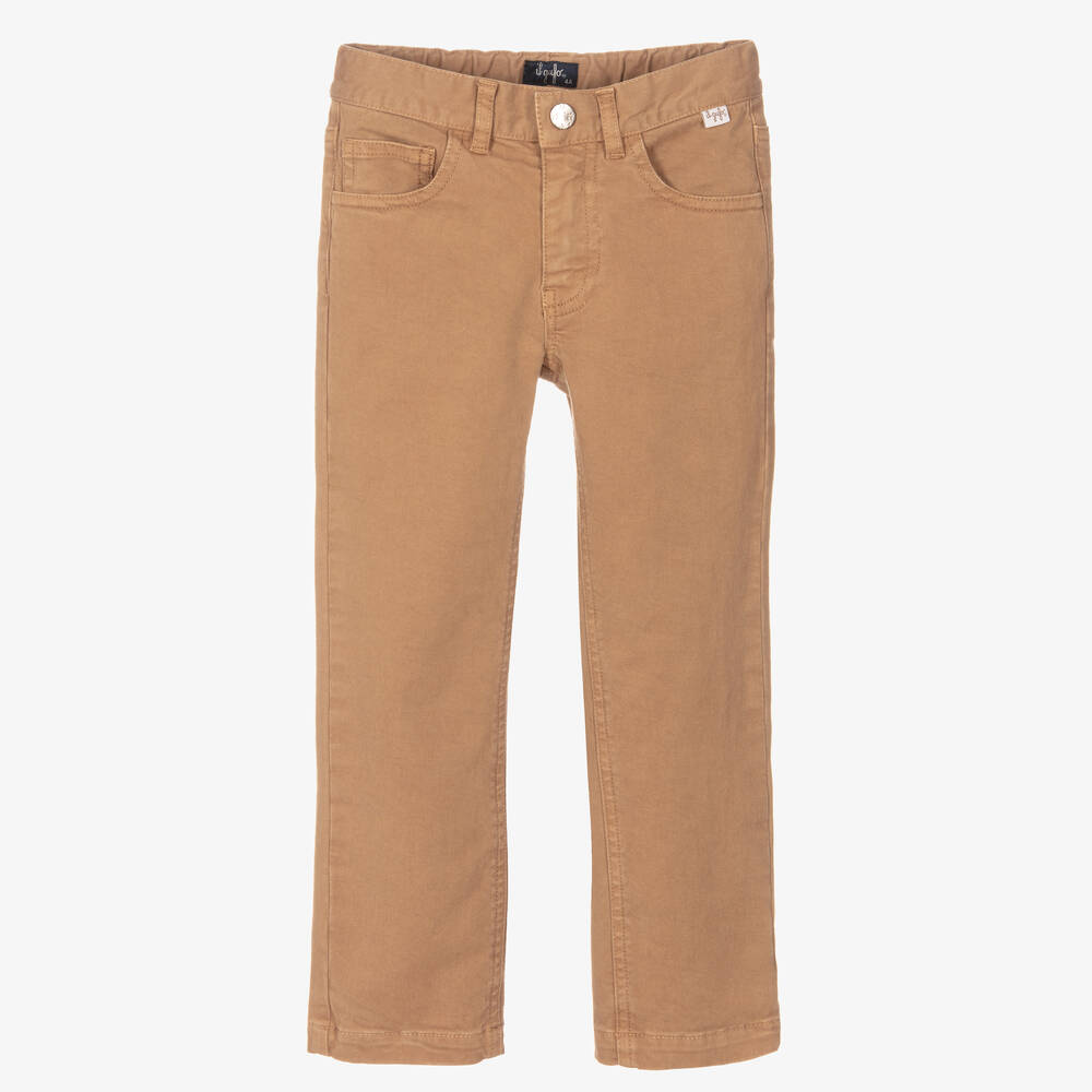 Il Gufo - Boys Beige Cotton Trousers | Childrensalon