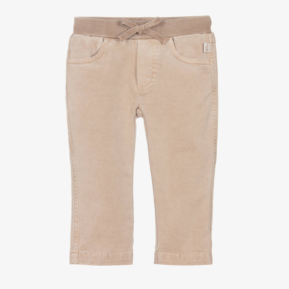 Il Gufo - Boys Beige Cotton Trousers | Childrensalon