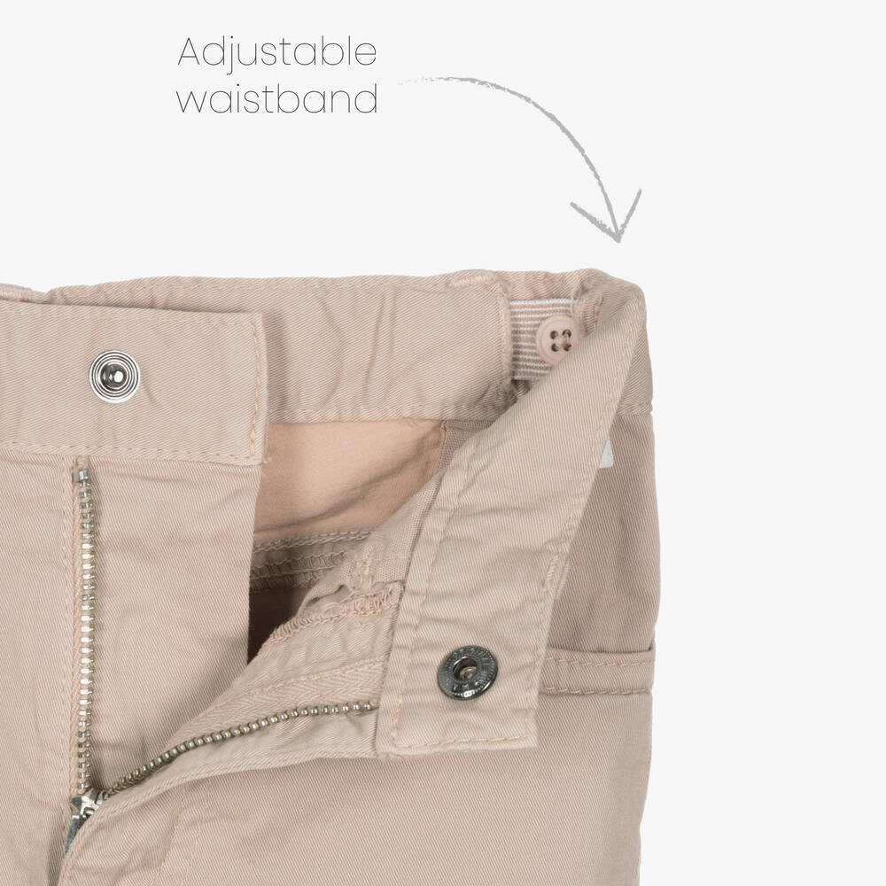 Il Gufo-بنطلون قطن تويل لون بيج للأولاد | Childrensalon Outlet