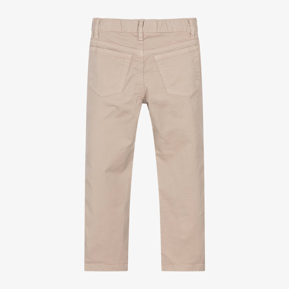 Il Gufo-بنطلون قطن تويل لون بيج للأولاد | Childrensalon Outlet