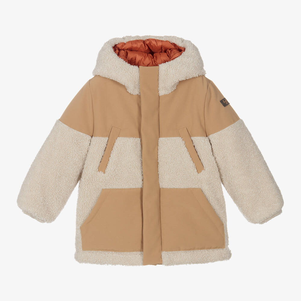 Il Gufo - Кремово-бежевое флисовое пальто | Childrensalon