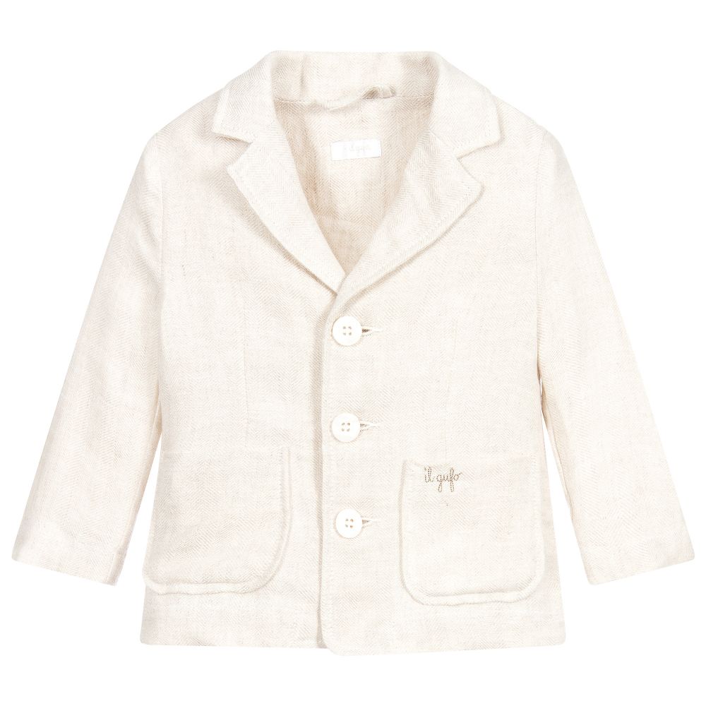 Il Gufo-Бежевая льняная куртка для мальчиков | Childrensalon Outlet