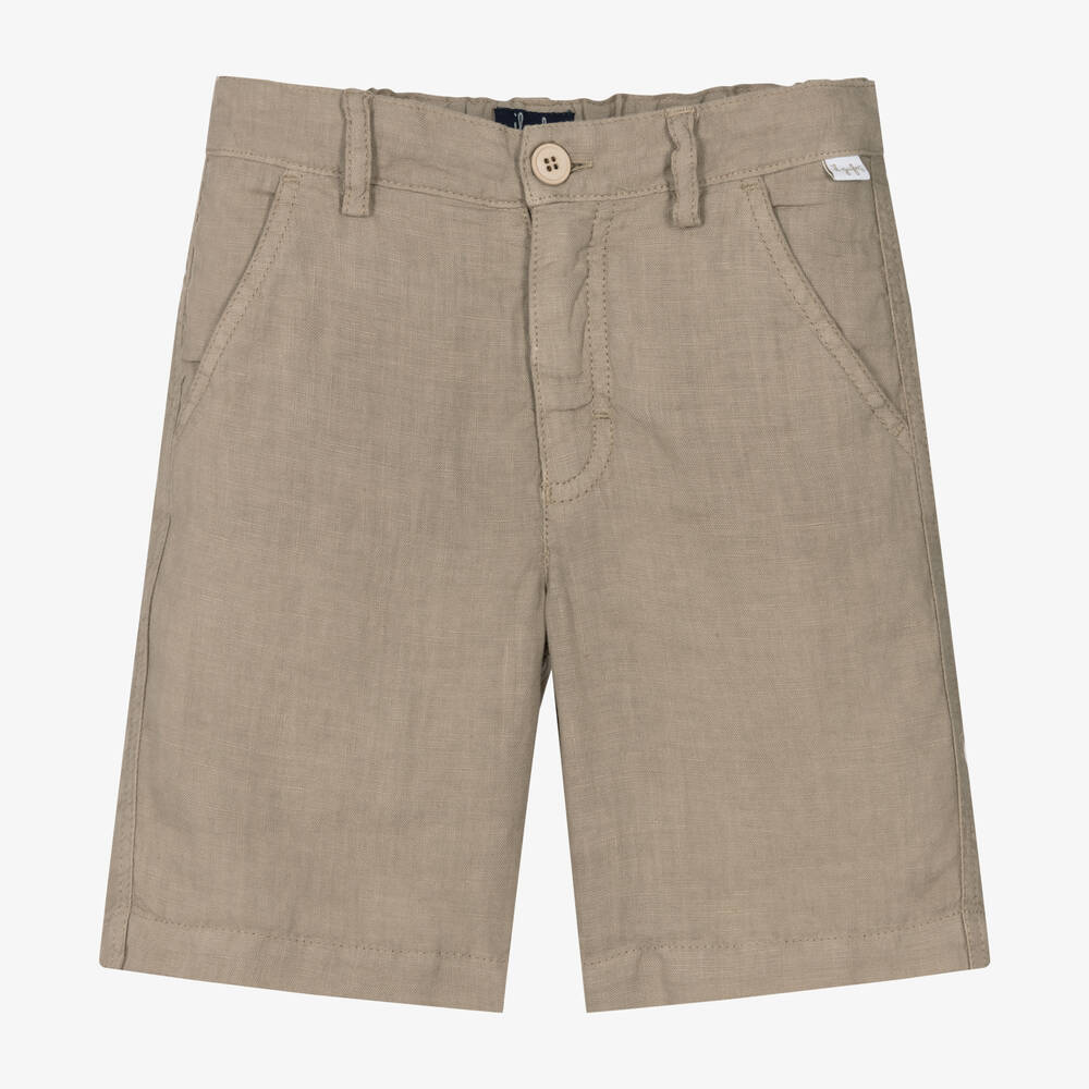 Il Gufo - Short beige en lin garçon | Childrensalon