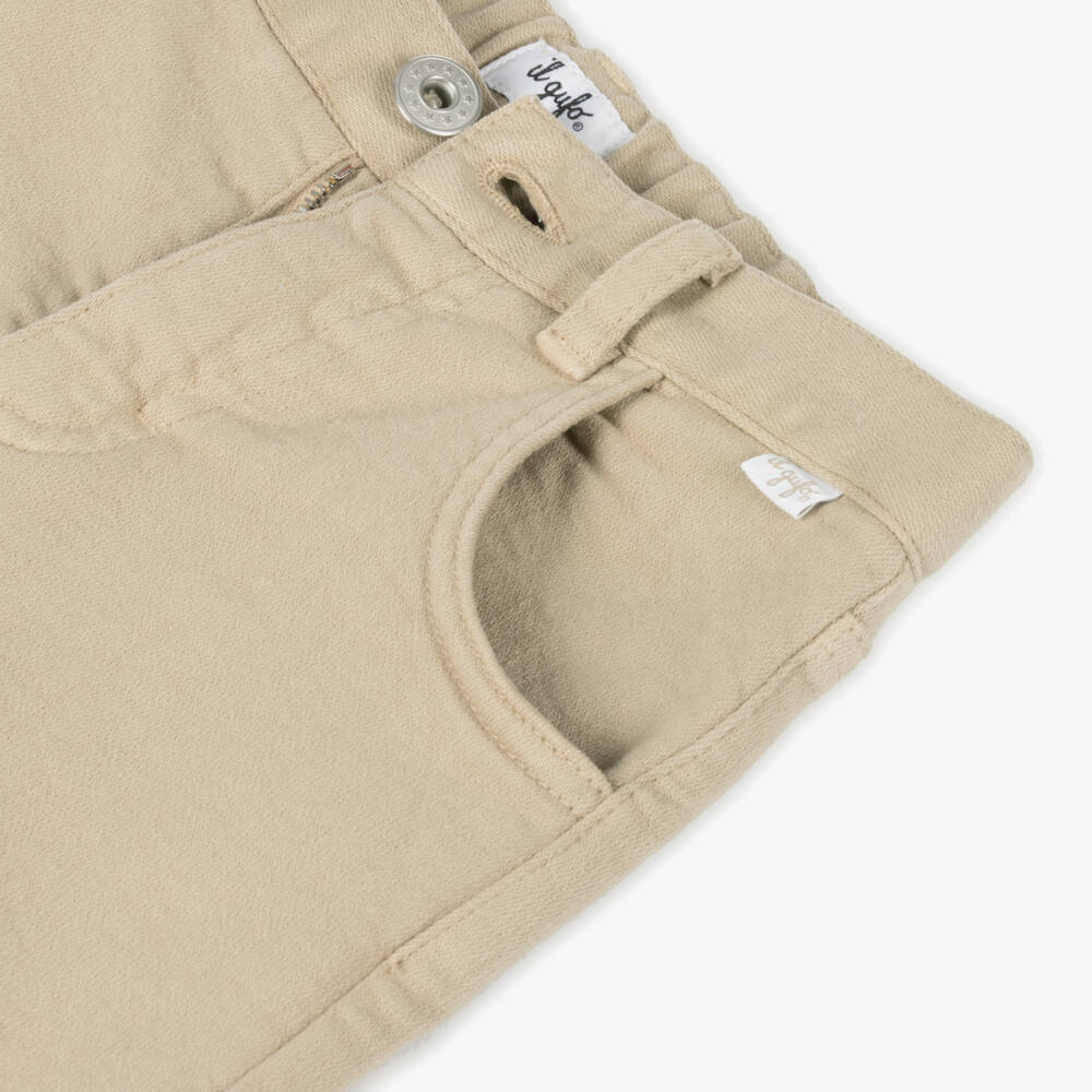 Il Gufo-جينز دنيم جيرسي لون بيج للأولاد | Childrensalon Outlet