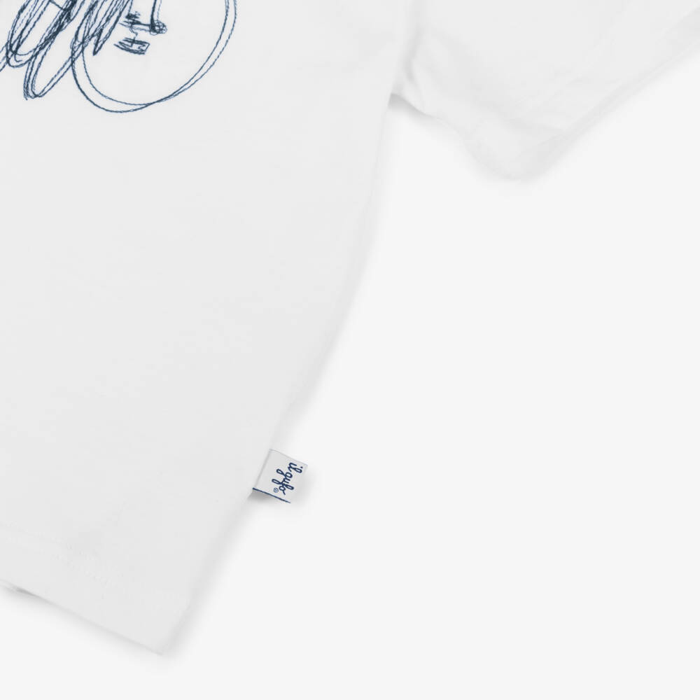 Il Gufo-Boys Bicycle Motif Cotton Tee | Childrensalon Outlet