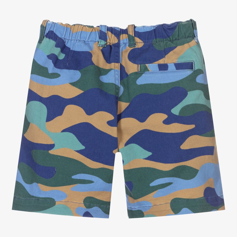 Il Gufo Boys Blue Camouflage Shorts