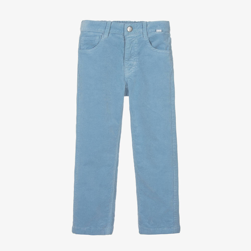 Il Gufo - Boys Blue Corduroy Trousers | Childrensalon