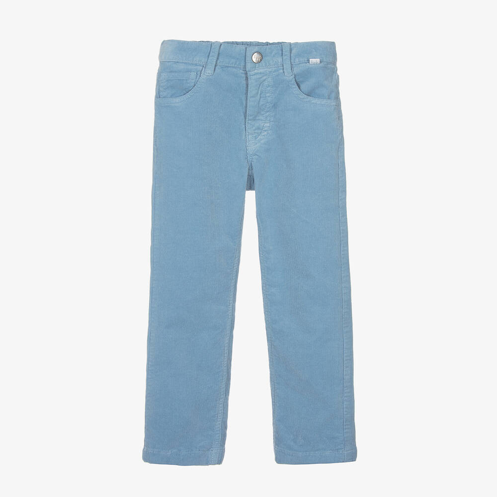 Il Gufo-Boys Blue Corduroy Trousers | Childrensalon Outlet