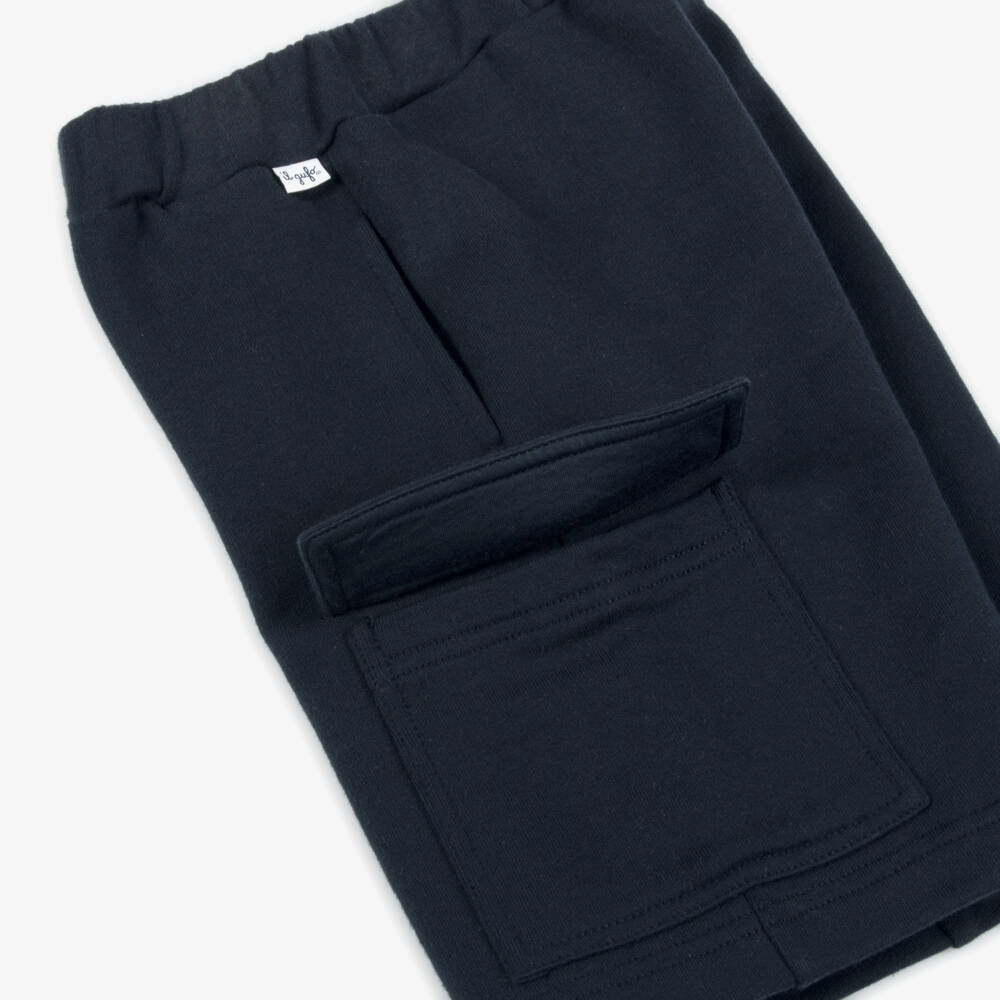 Il Gufo-Boys Blue Cotton Adventure Shorts | Childrensalon Outlet