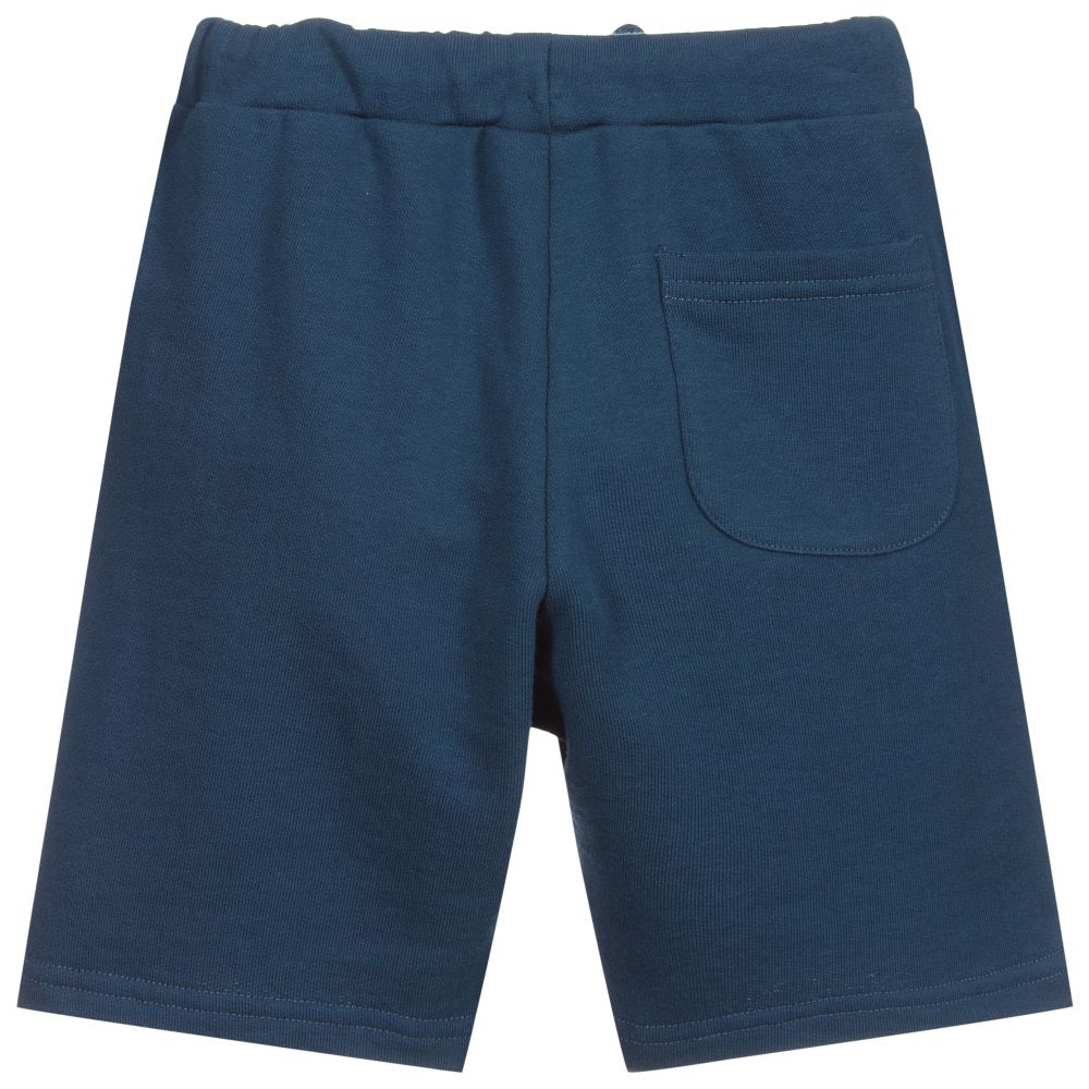 Il Gufo-Boys Blue Cotton Jersey Shorts | Childrensalon Outlet