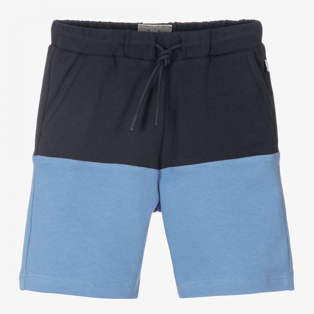 Il Gufo - Boys Blue Cotton Jersey Shorts | Childrensalon