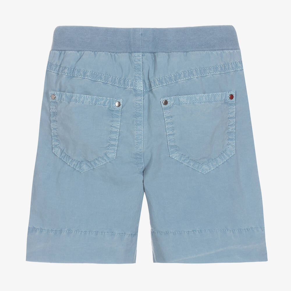 Il Gufo-Голубые хлопковые шорты | Childrensalon Outlet