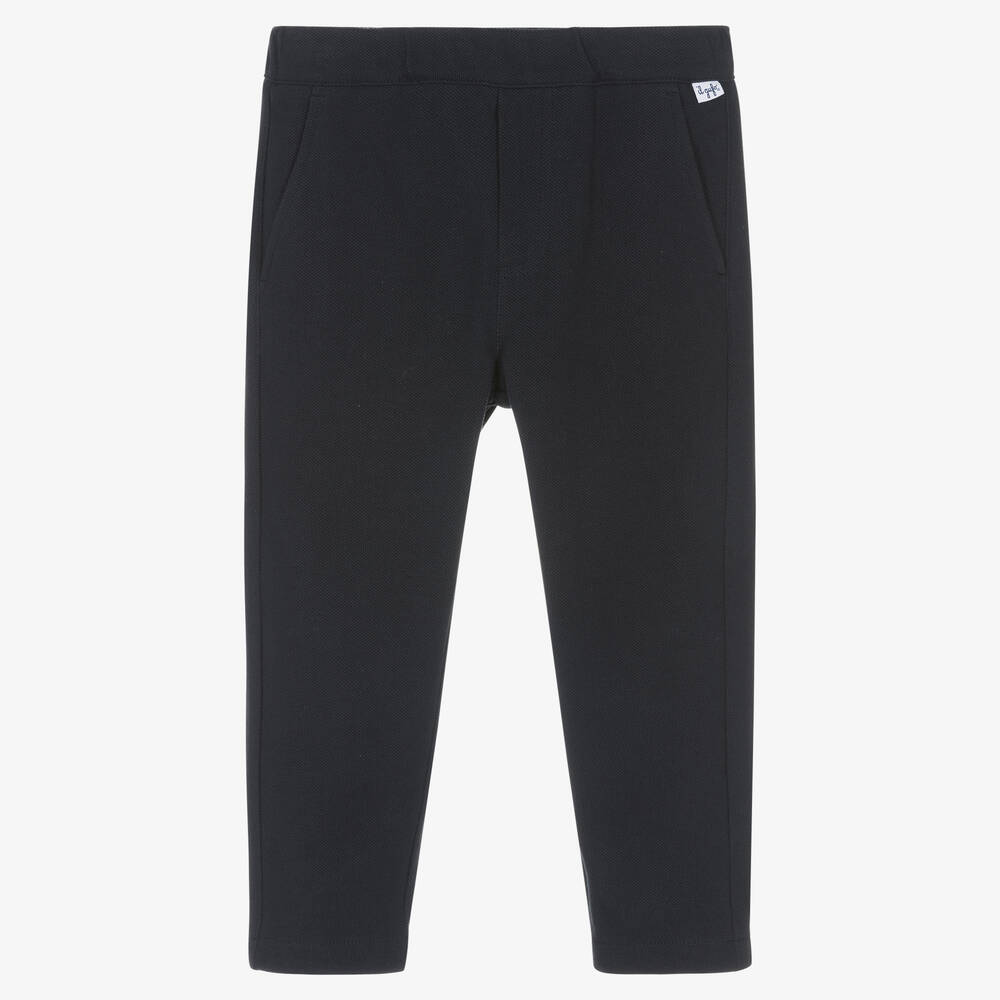 Il Gufo-Boys Blue Cotton Trousers | Childrensalon Outlet