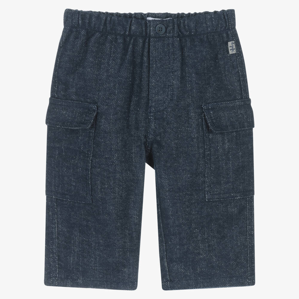 Il Gufo-Boys Blue Denim Jeans with Flap Pockets | Childrensalon Outlet