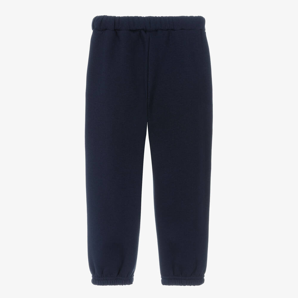 Il Gufo-Boys Blue Elasticated Trousers | Childrensalon Outlet