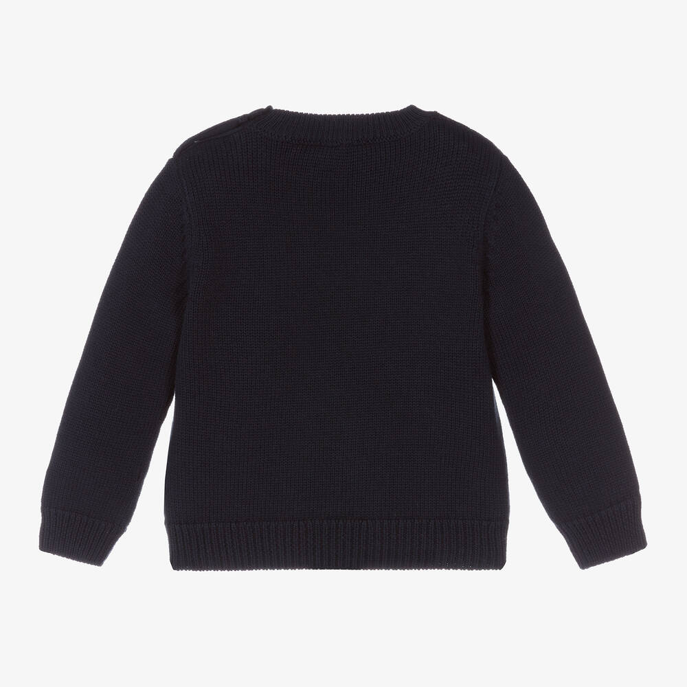海外個人輸入 Gufo Il - Sweater Knit Cotton Organic Blue Boys トップス