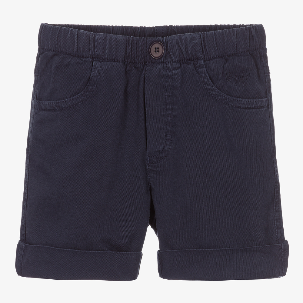 Il Gufo - Boys Blue Twill Shorts | Childrensalon