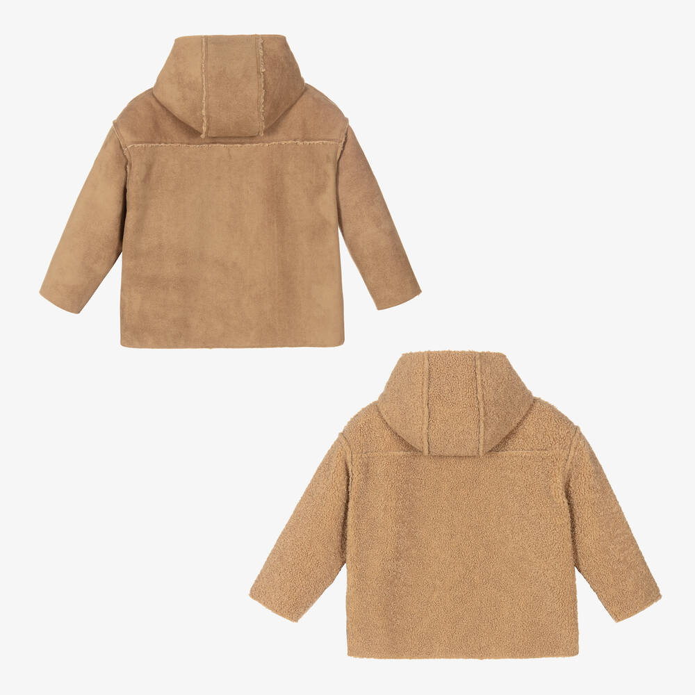 Il Gufo-Boys Brown Hooded Jacket | Childrensalon Outlet