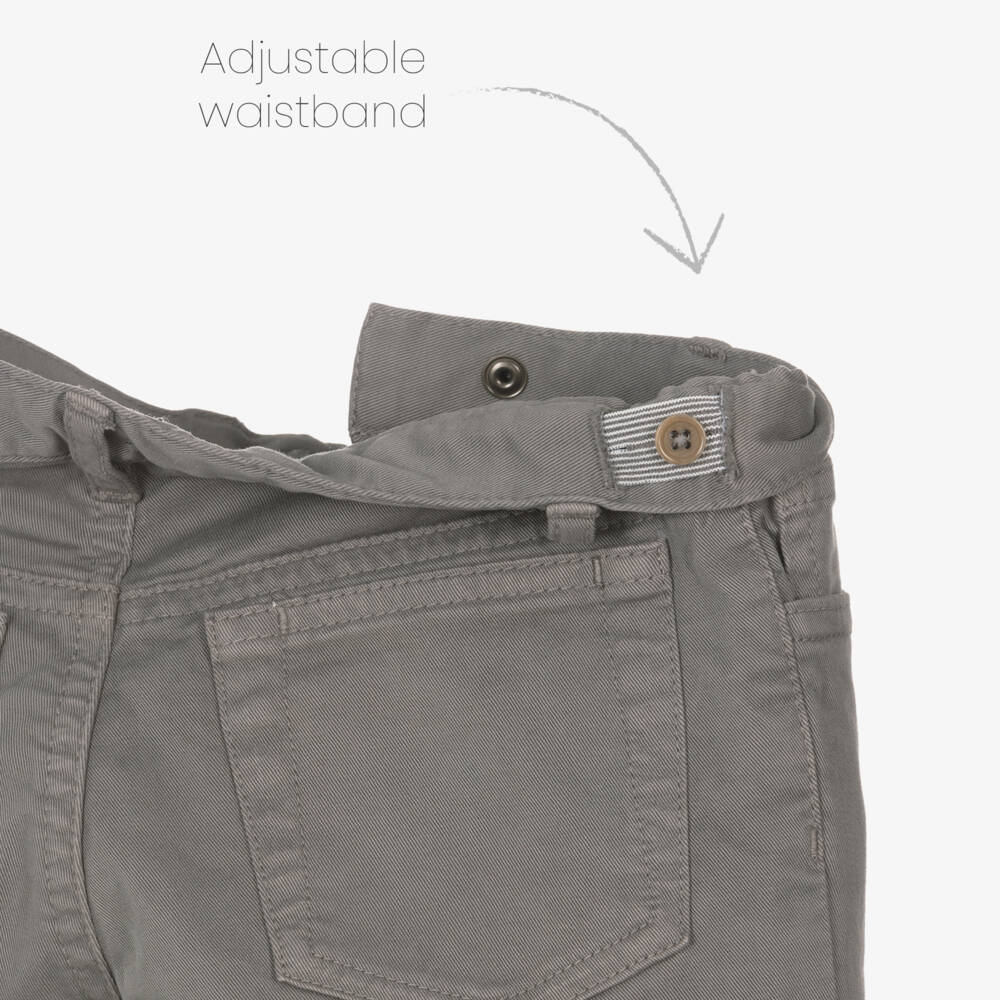 Il Gufo-Boys Charcoal Cotton Trousers | Childrensalon Outlet