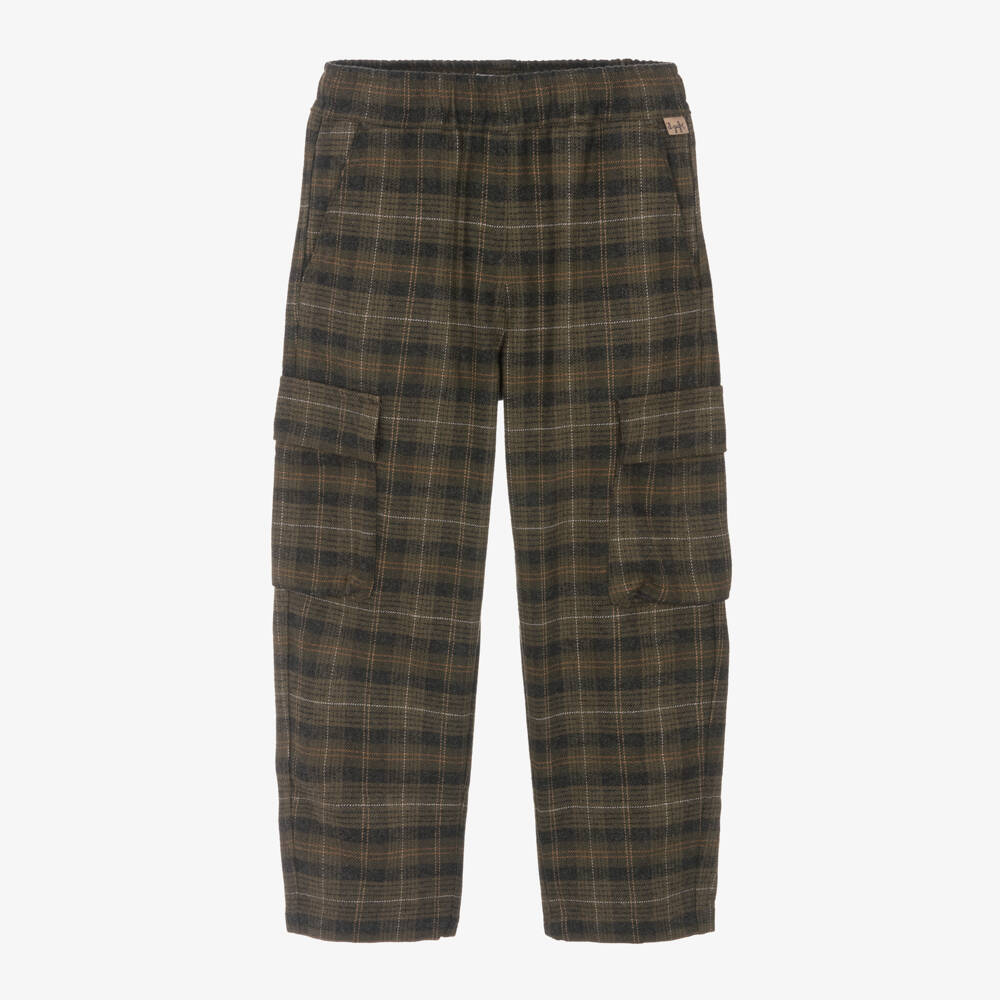 Il Gufo-Boys Cotton Blend Plaid Trousers | Childrensalon Outlet
