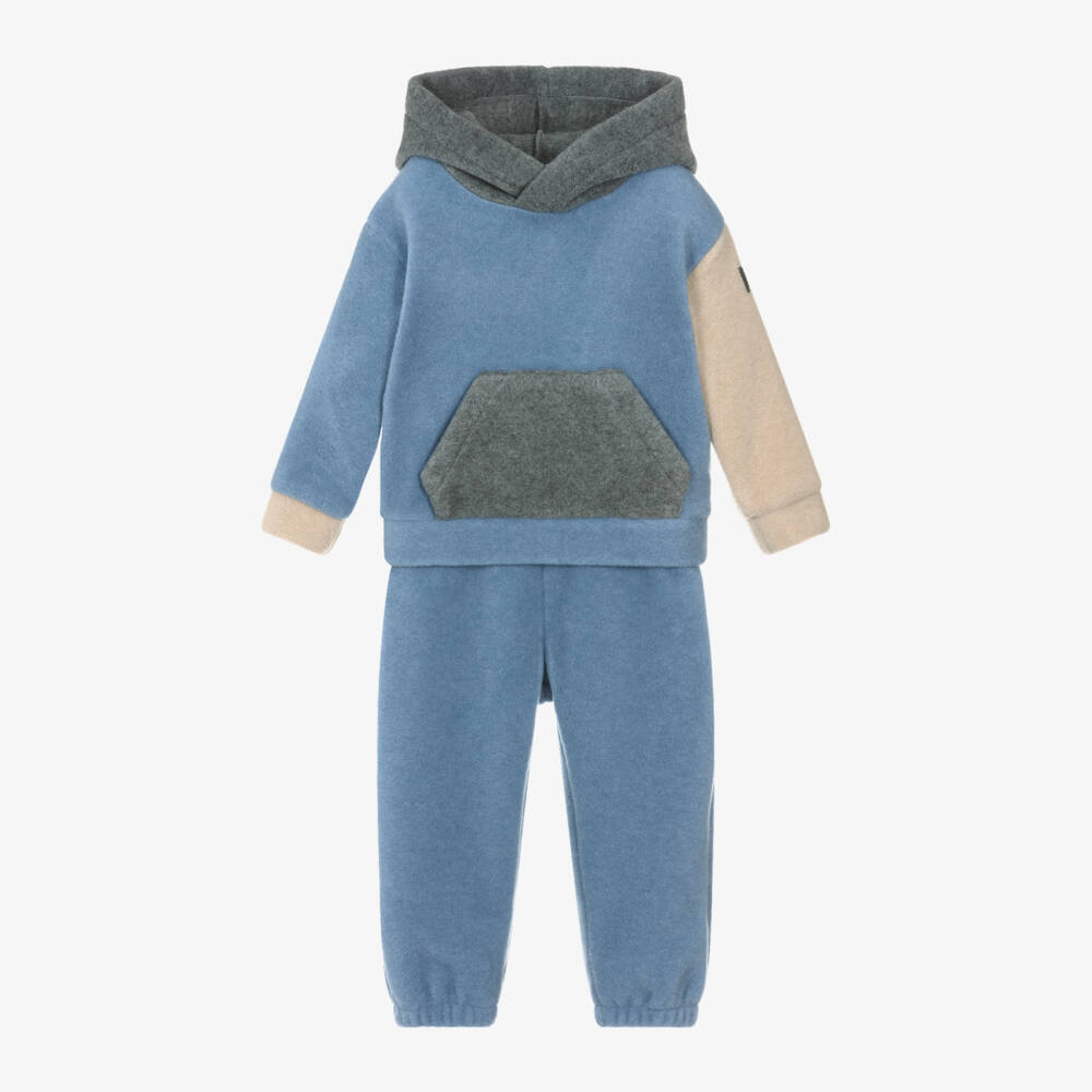 Il Gufo-Уютный синий флисовый комплект для мальчиков | Childrensalon Outlet