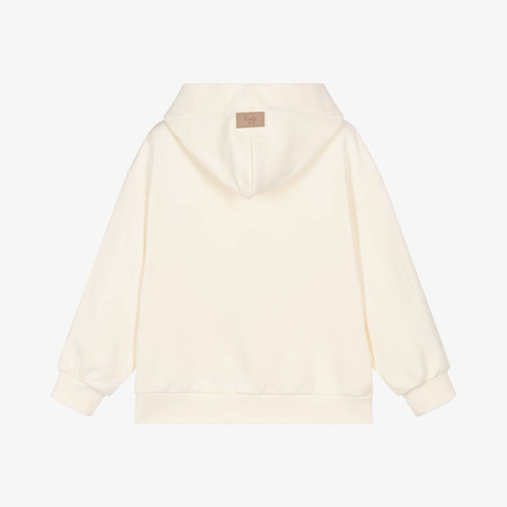 Il Gufo-Boys Creamy Cotton Hoodie | Childrensalon Outlet