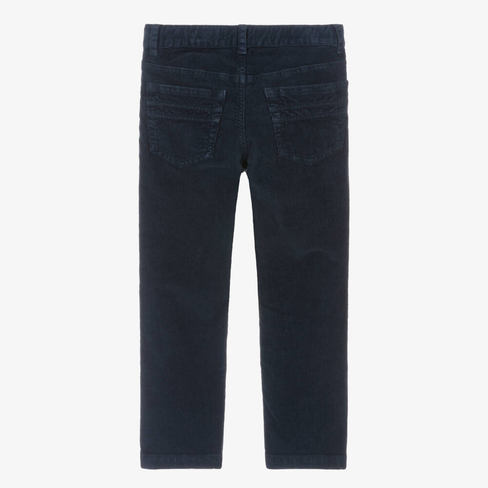 Il Gufo-Boys Dark Blue Corduroy Pants | Childrensalon Outlet
