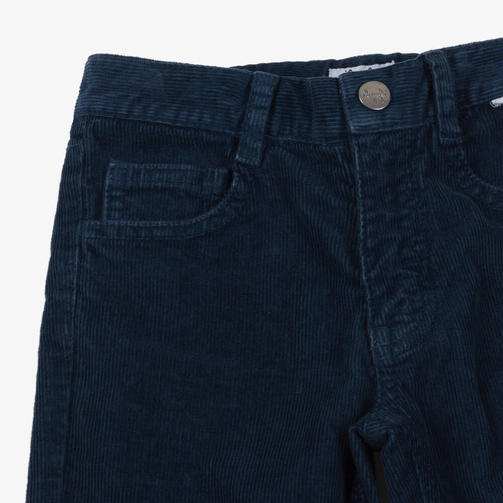 Il Gufo-Boys Dark Blue Corduroy Pants | Childrensalon Outlet